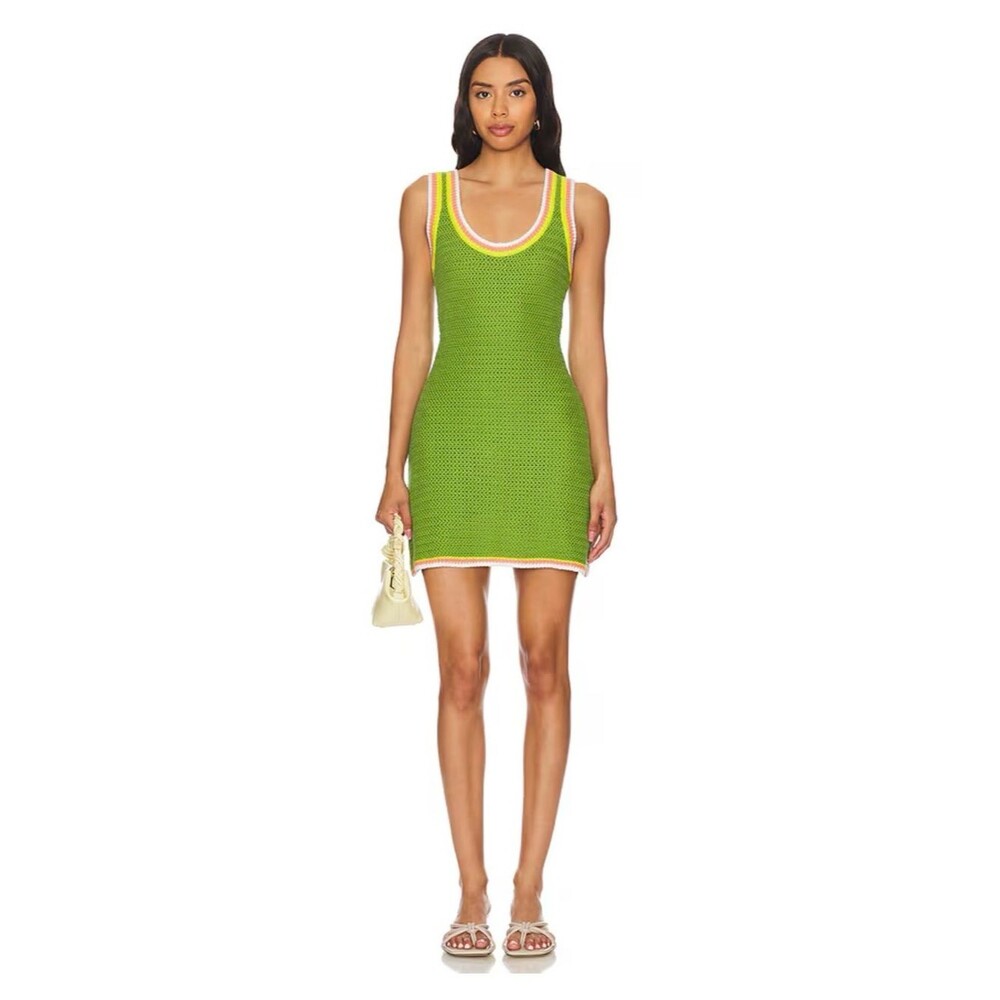 Spiritual Gangster River Crochet Dress Cactus Size X Large Cactus Beach Coverup